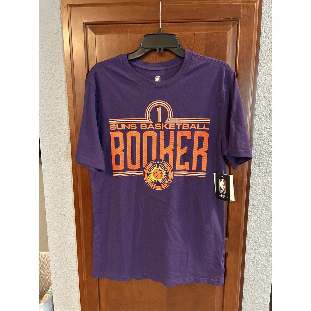 Phoenix Suns Devin Booker Purple T-shirt Size Small NBA Double-sided Graphic